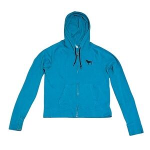 y2k Victoria’s Secret PINK graphic zip-up hoodie